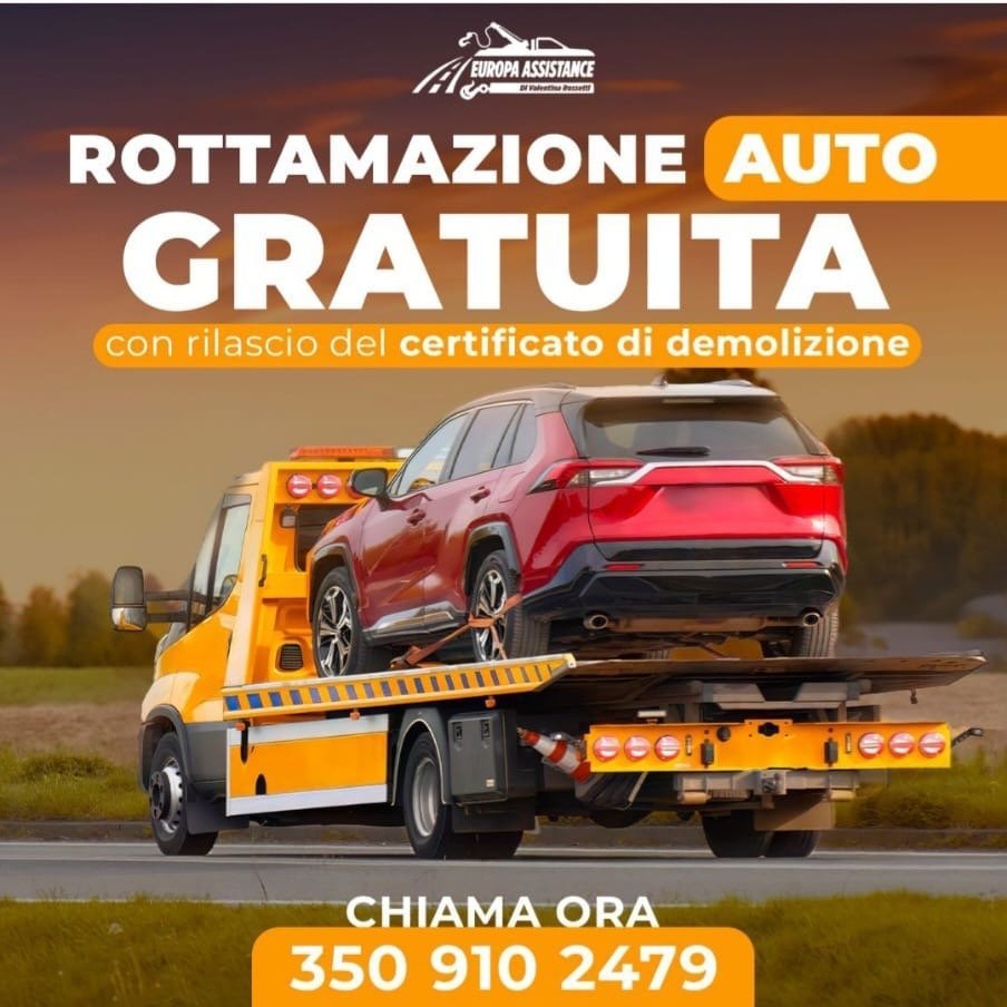 Rottamazione auto gratuita a Roma con certificato di demolizione